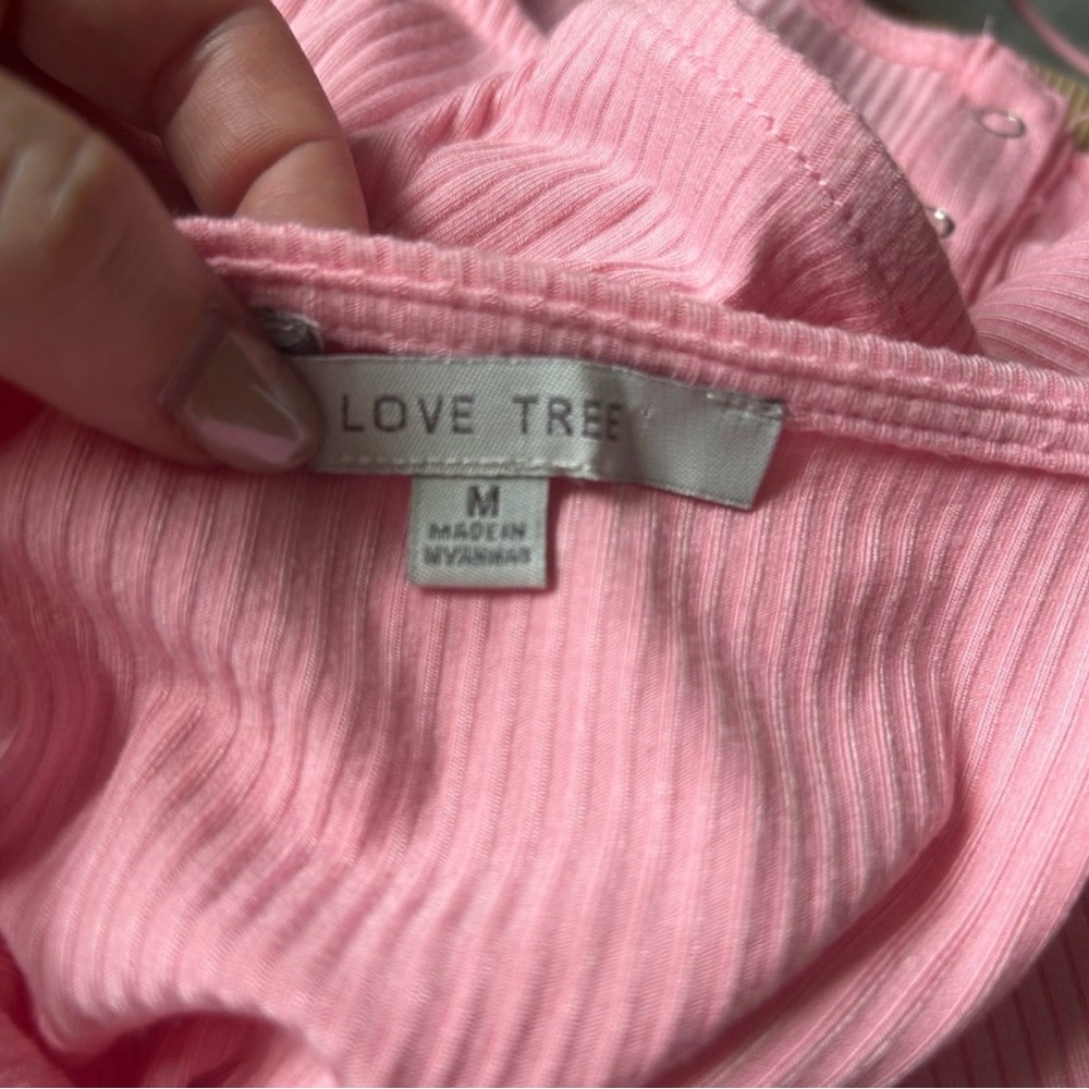 Pink Ribbed Mini Dress - Picture 7 of 7